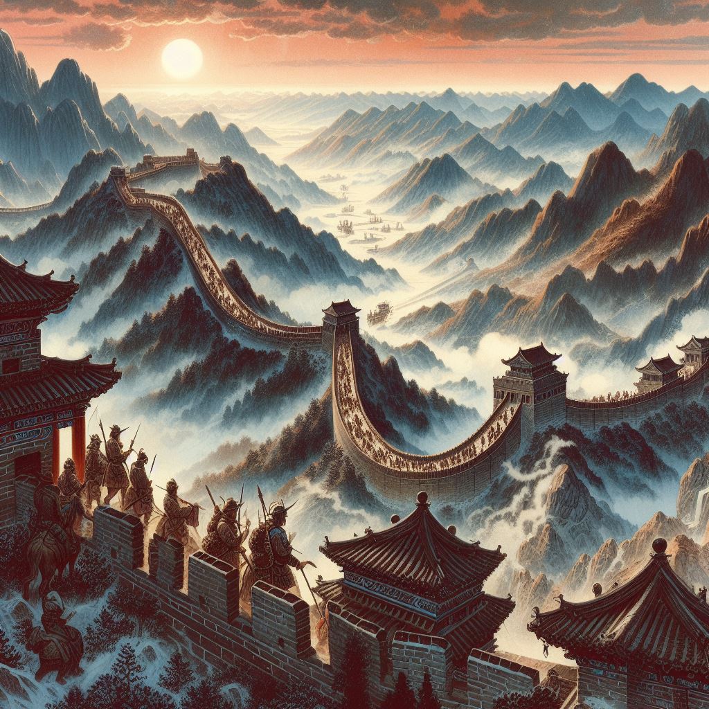 China's Qin Dynasty utilized iron for large-scale infrastructure projects like the Great Wall of China