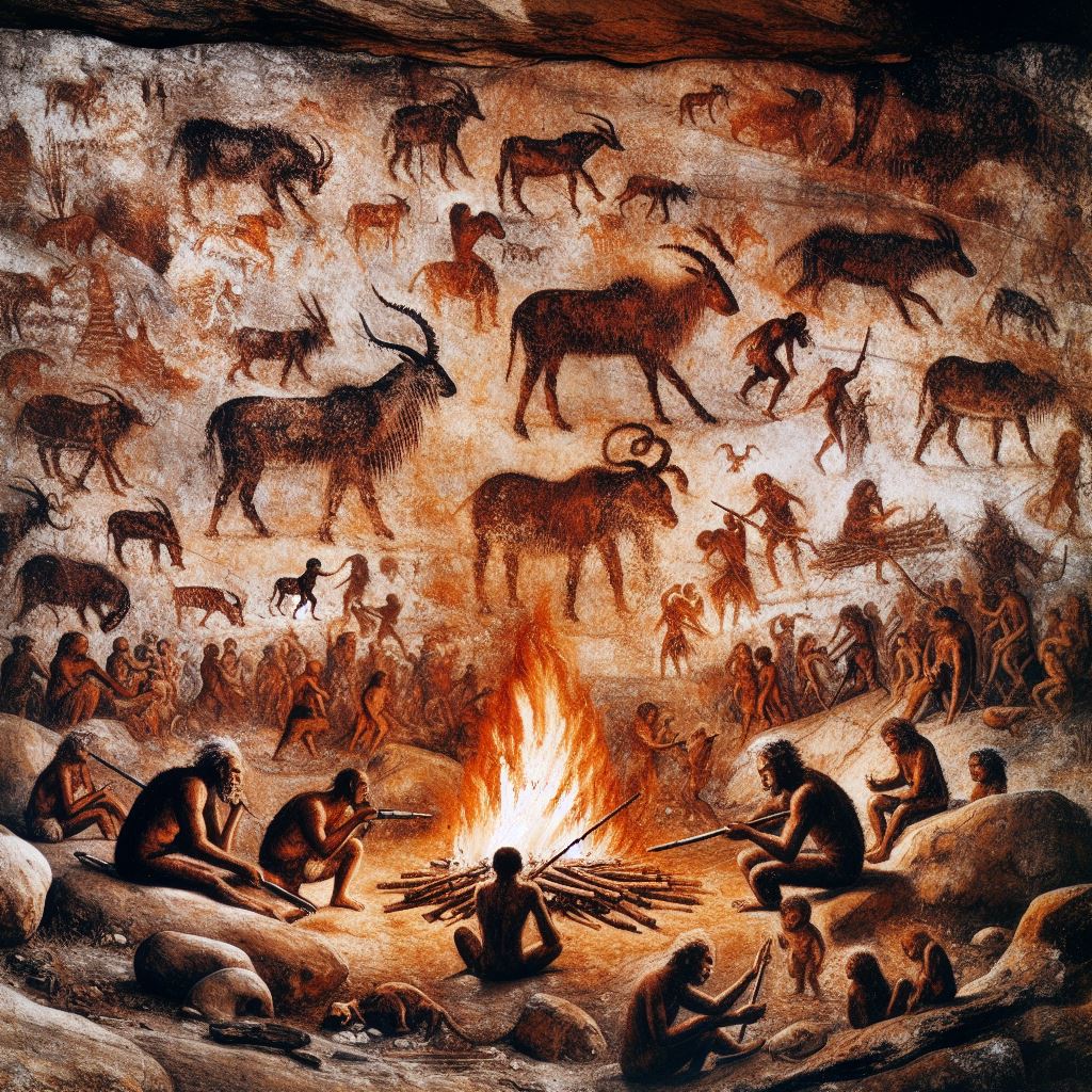 evidences of fire in caves 