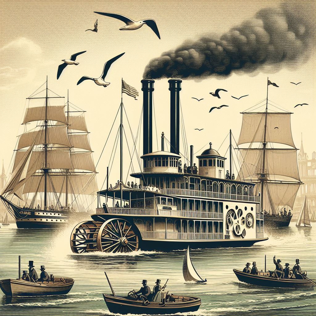 Steamboat and steam ships