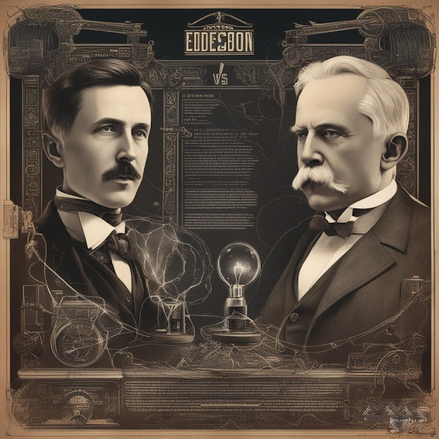 War of currents. Tesla vs Edison
