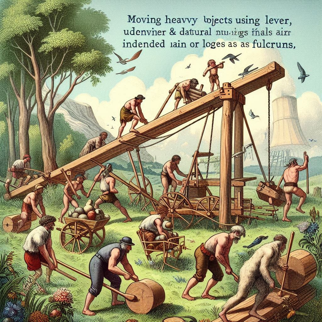 Use of Lever to move heavy objects 