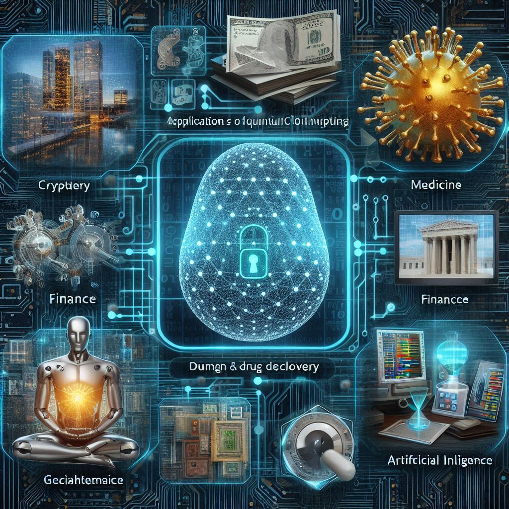 Real-world Applications of Quantum Computing- Cryptography, Medicine and Drug Discovery, Finance, Artificial Intelligence