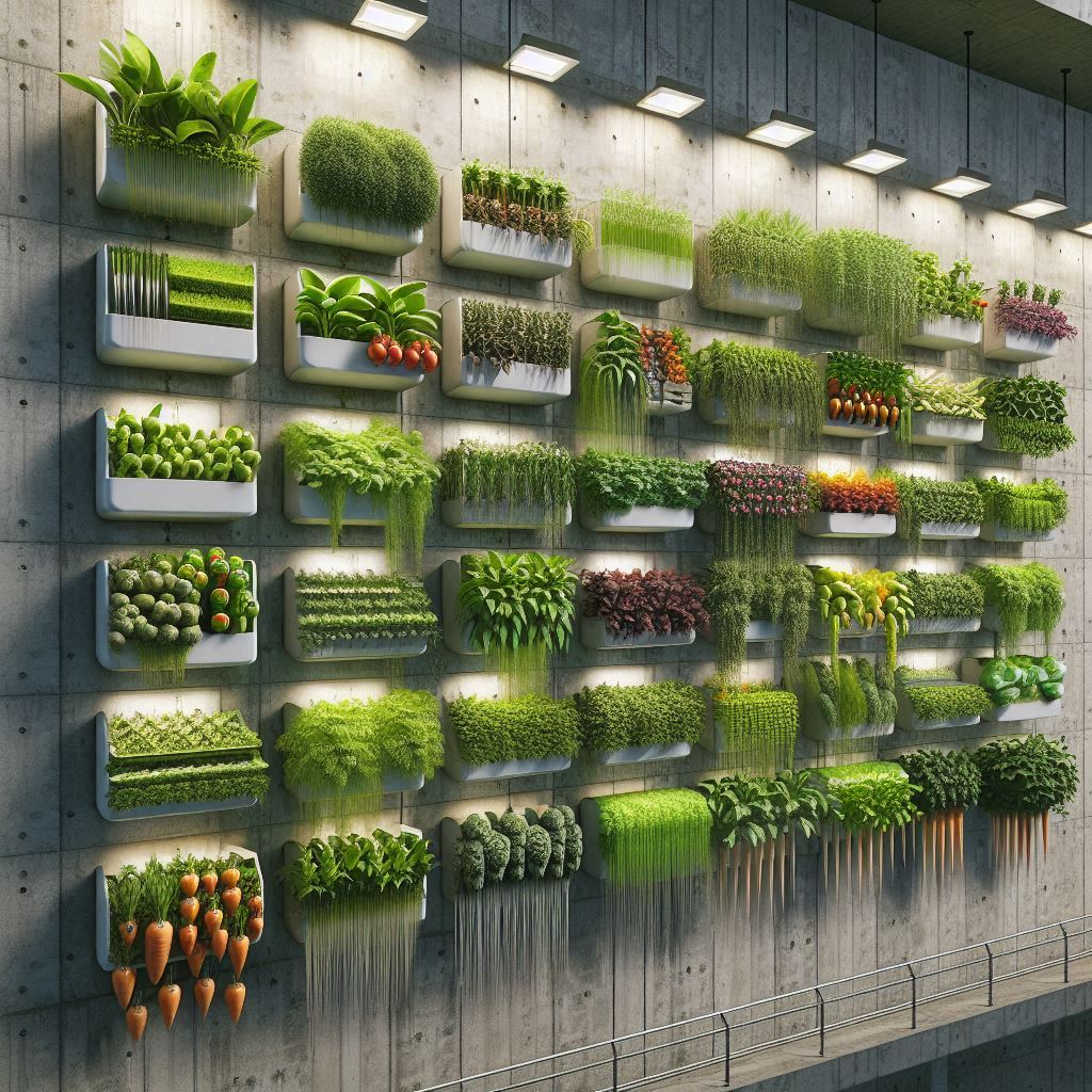 Vertical Farming on wall- unused space utilization