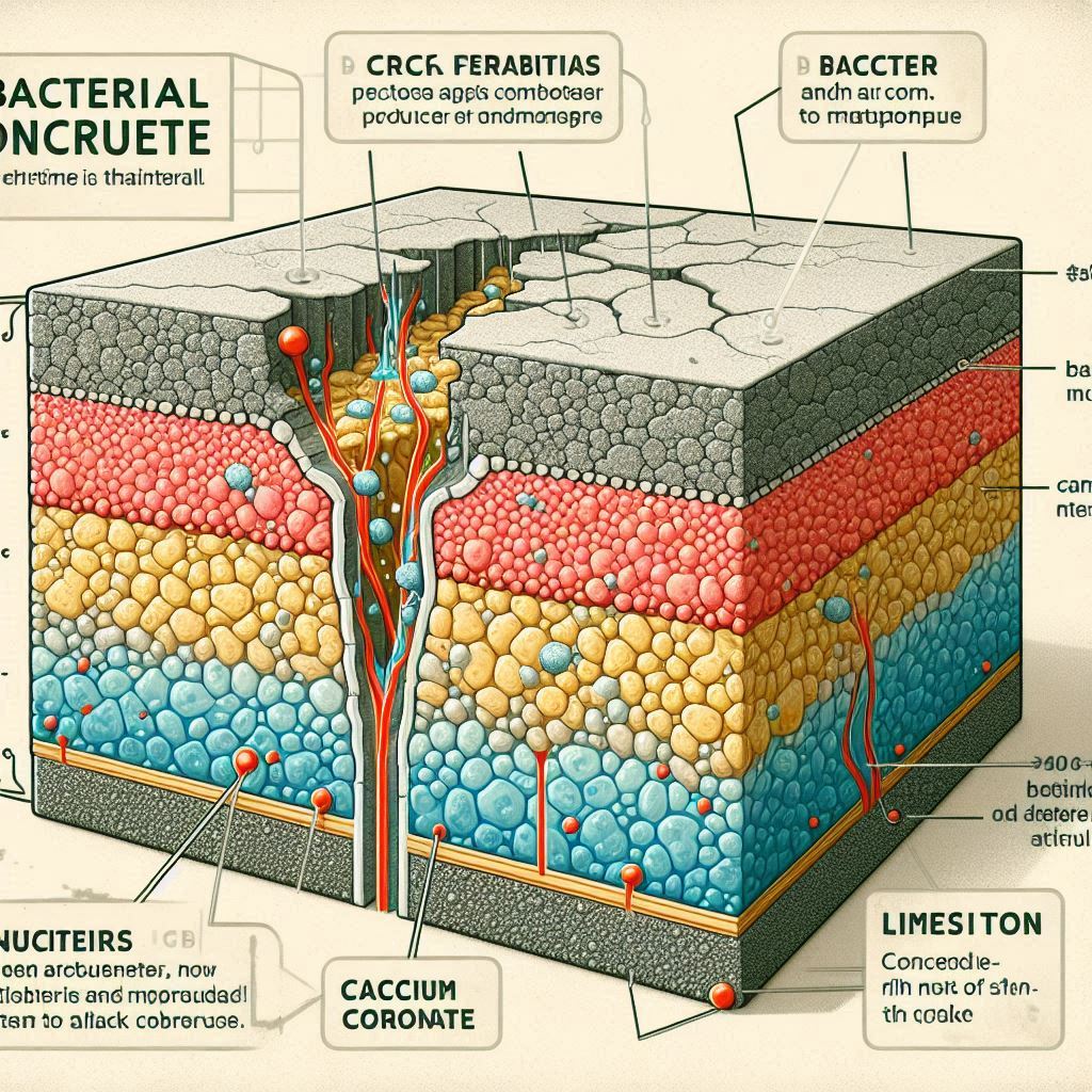Bacterial concrete