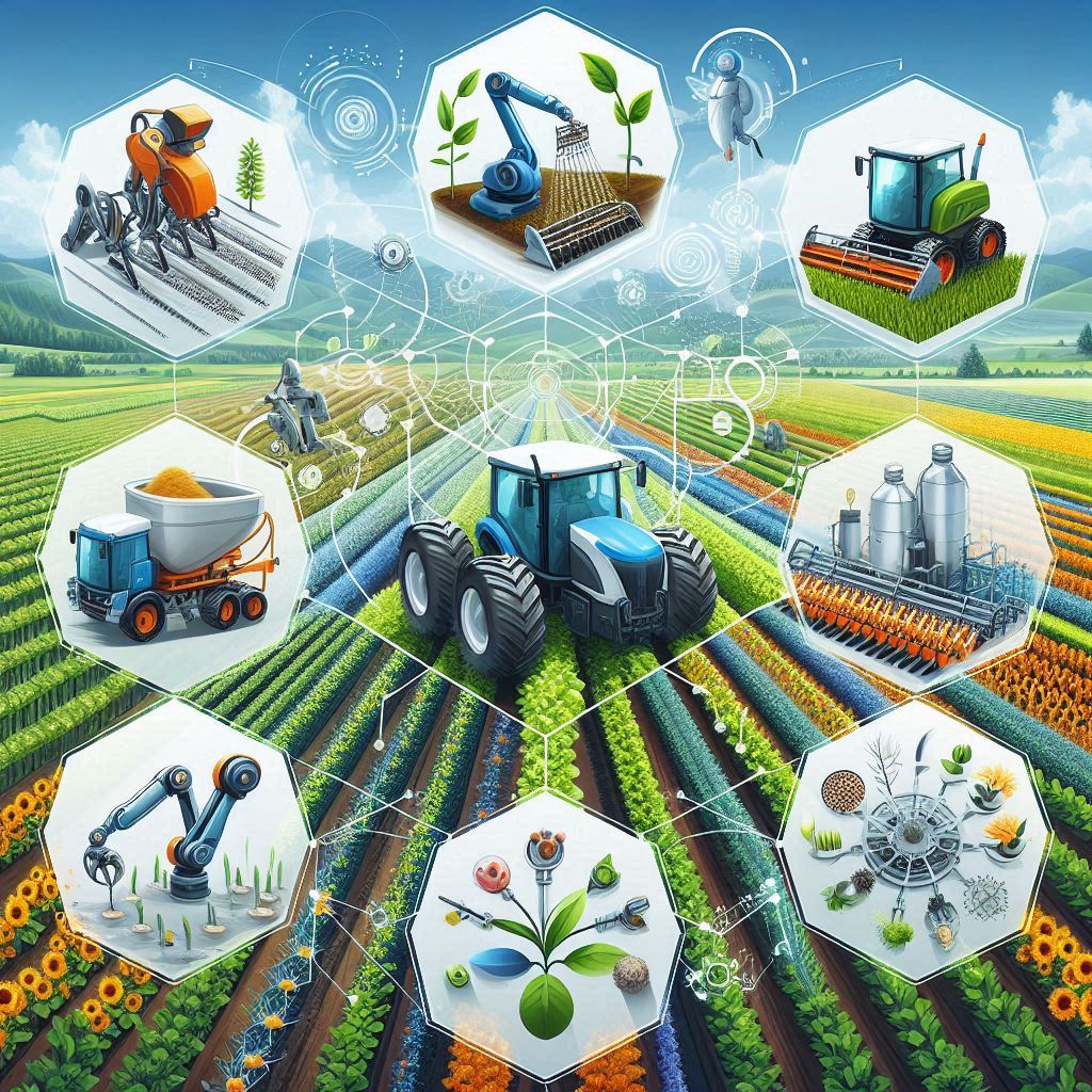 Applications of Robotics in Agriculture- Planting and Sowing, Harvesting, Weeding and Crop Maintenance, Precision Spraying