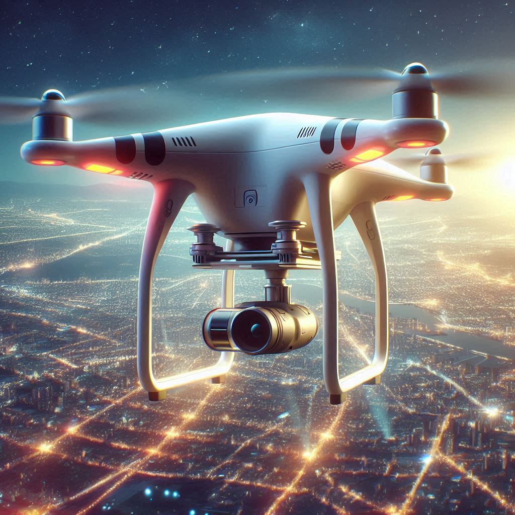 Drones with LIDAR (Light Detection and Ranging) technology 