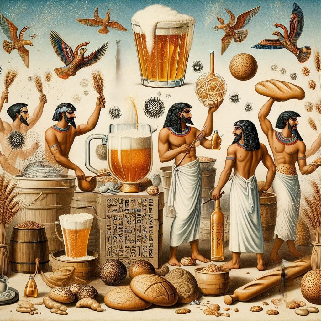 History of Biotechnology- The Egyptians first to use yeast for bread-making and beer production