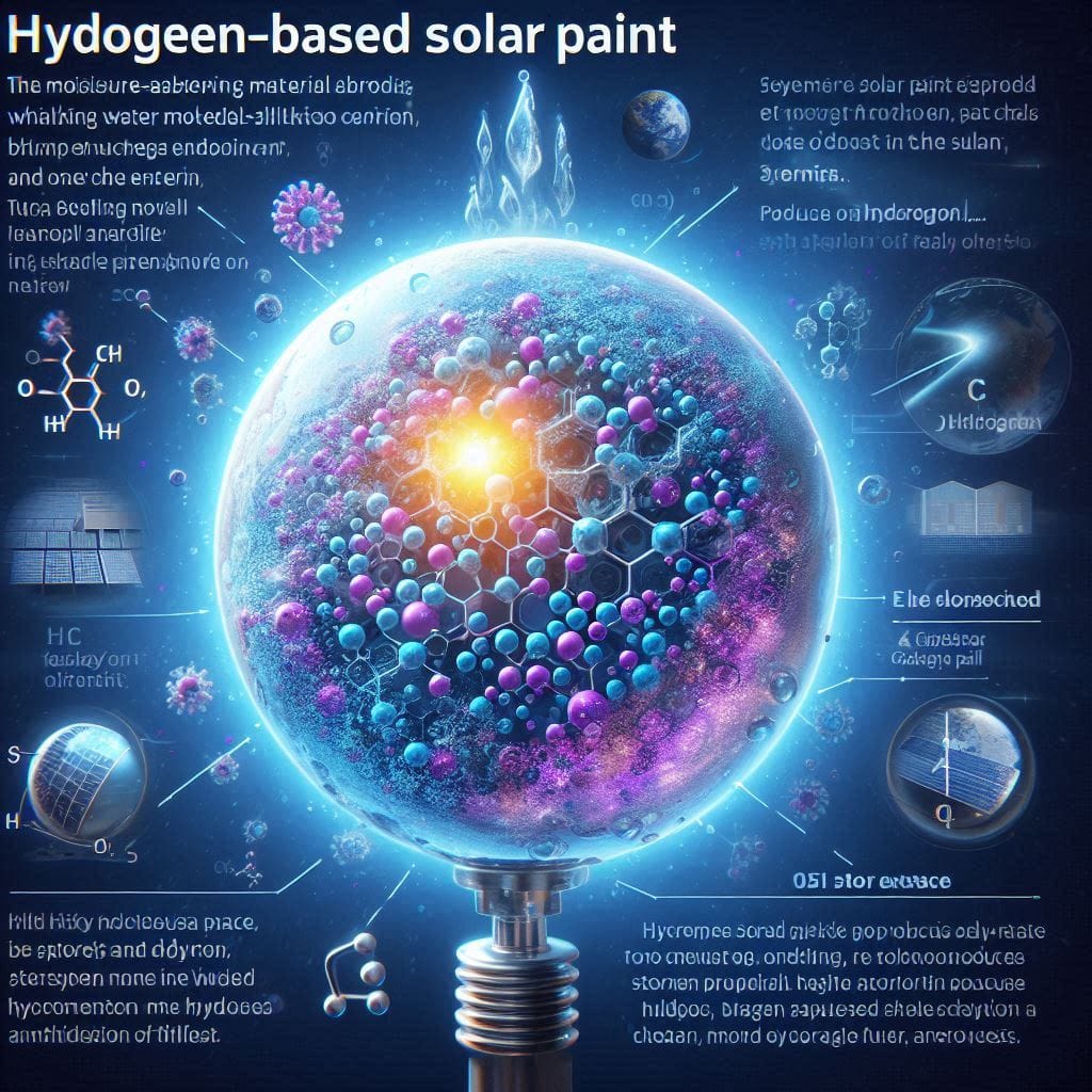 Hydrogen-Based Solar Paint