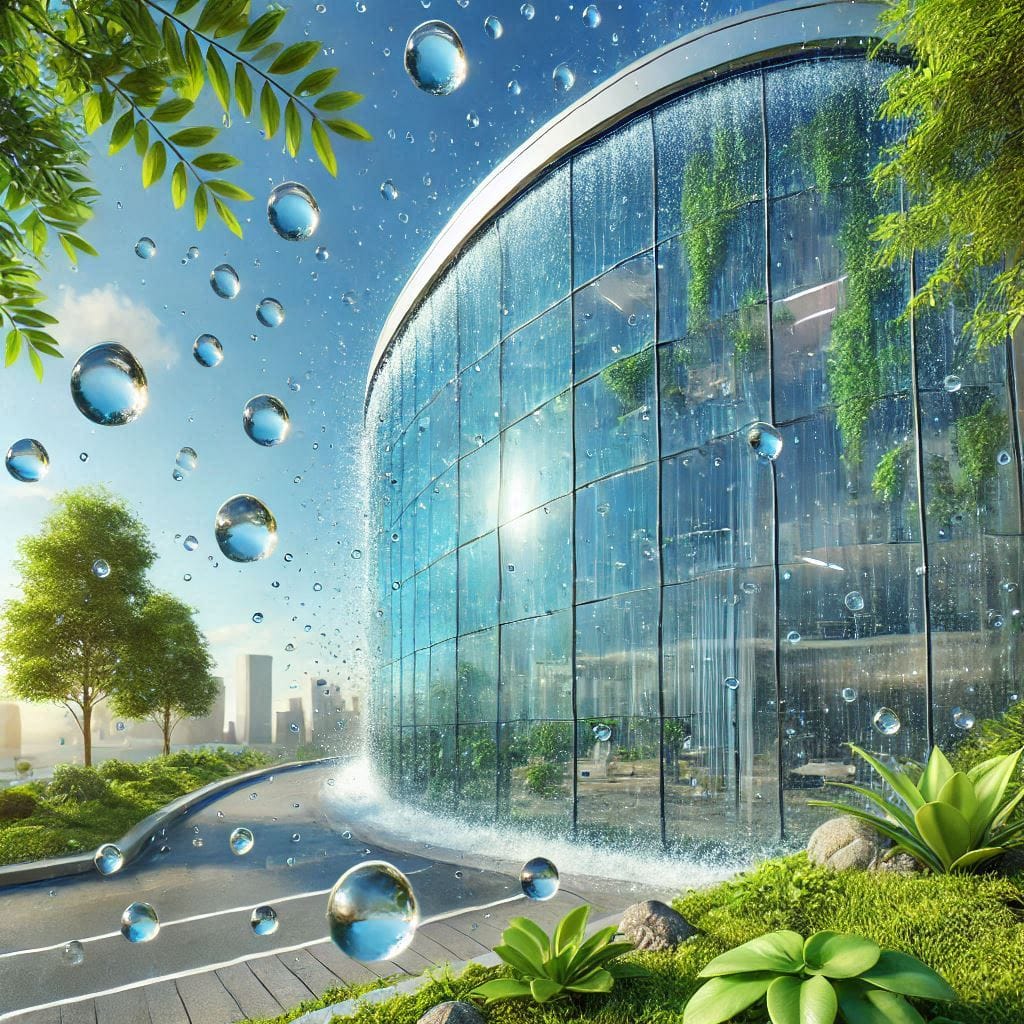 Self-Cleaning Windows- superhydrophobic