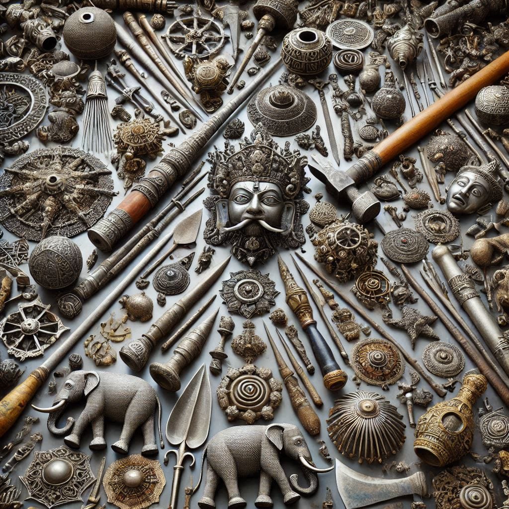 metal artifacts spanning a vast range of tools, weapons, jewelry, and religious objects