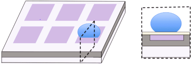 Cross section of Digital Microfluidic device