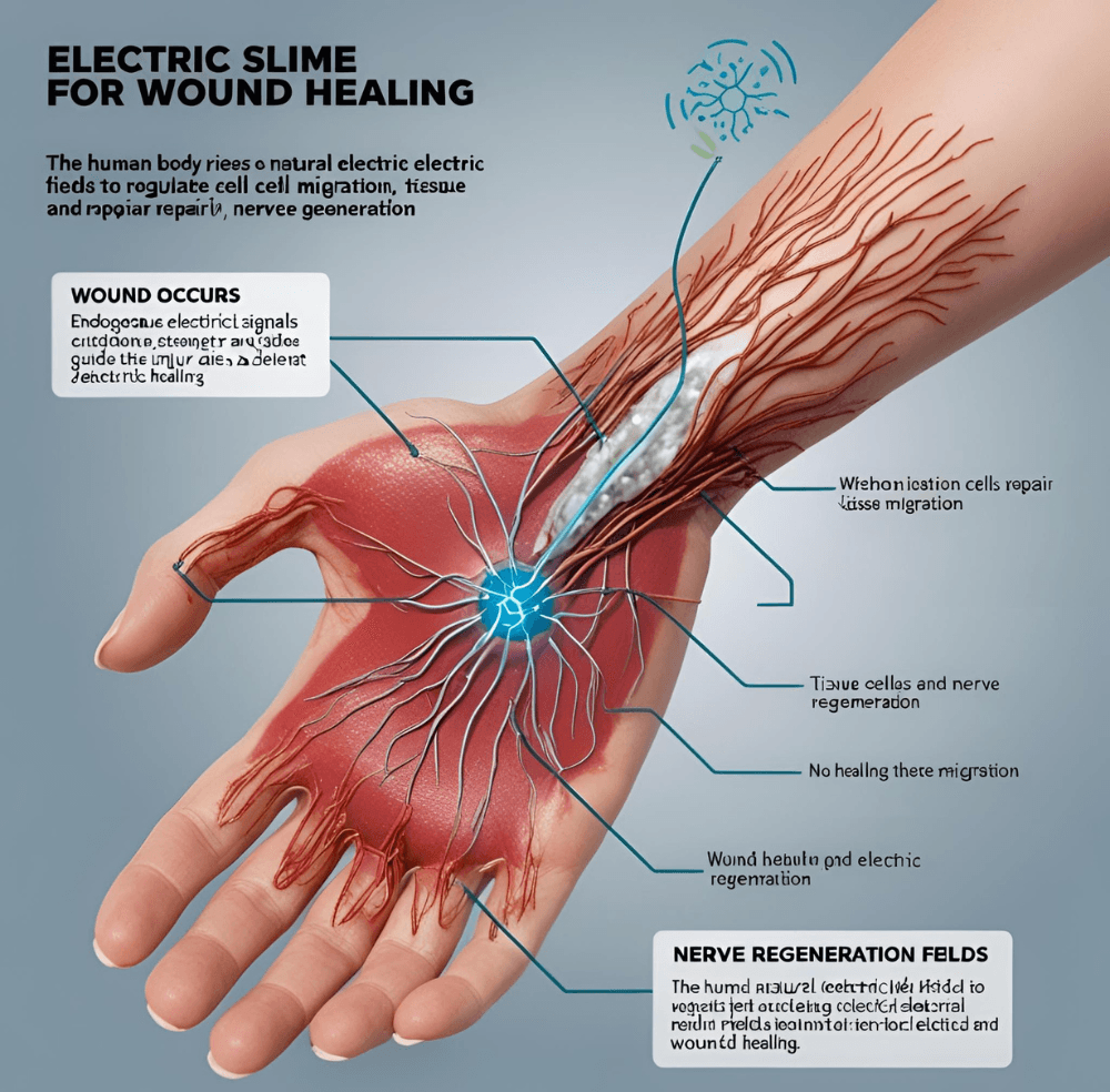 Electric Slime for Wound Healing