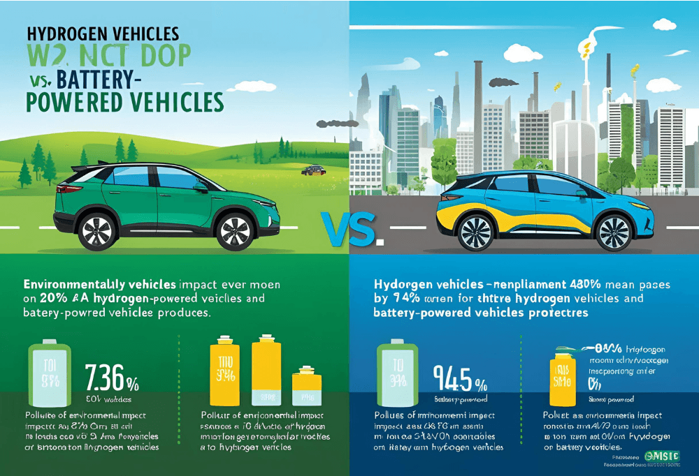 Environmental Impact Hydrogen vs. Battery-Powered Vehicles