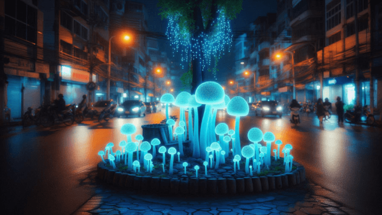 Read more about the article Bioluminescent Plants and Mushrooms: The Streetlights of the Future?