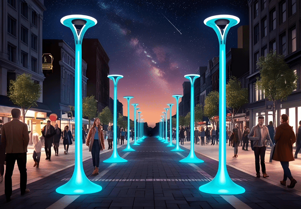 Bioluminescent Streetlights
