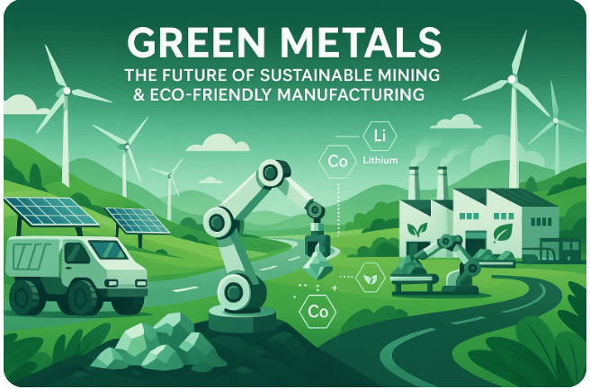 Read more about the article Green Metals: The Future of Sustainable Mining & Eco-Friendly Manufacturing