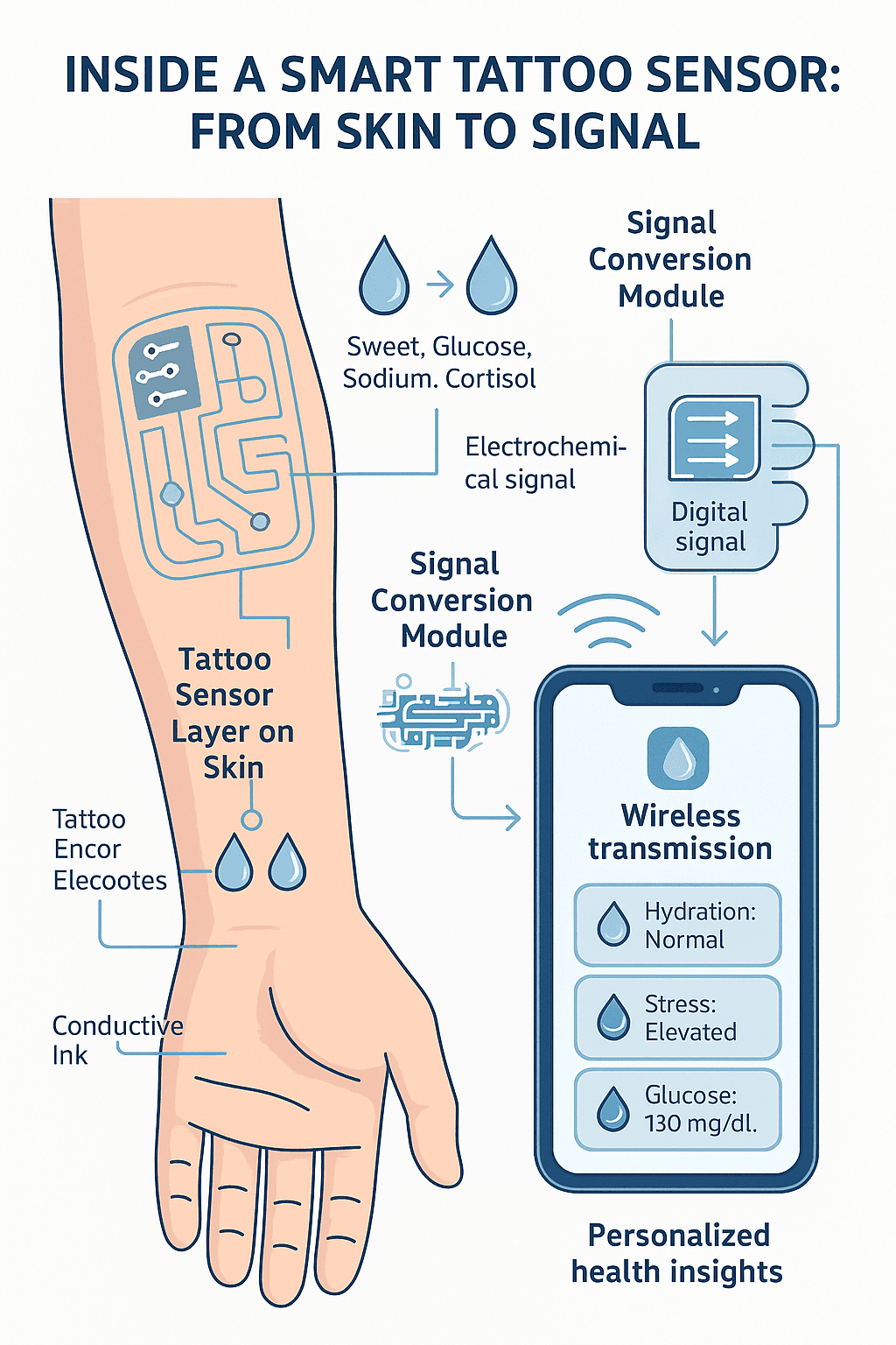 How Smart Tattoo Sensors Work