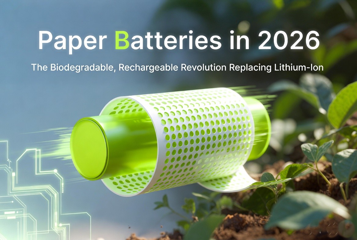 Paper Batteries in 2026 – Biodegradable Rechargeable Flint Battery Revolution