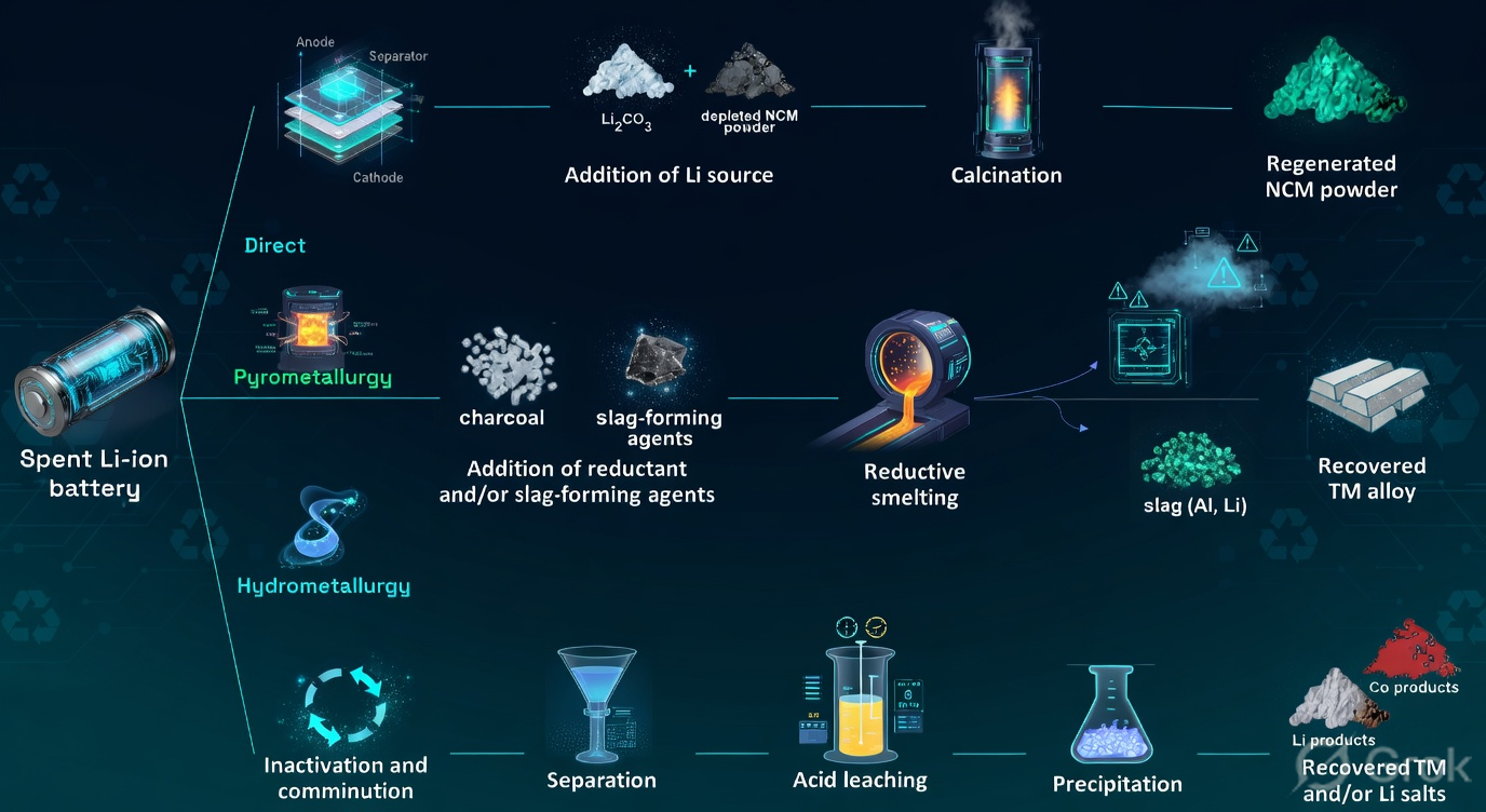 Core Lithium-Ion Battery Recycling Processes