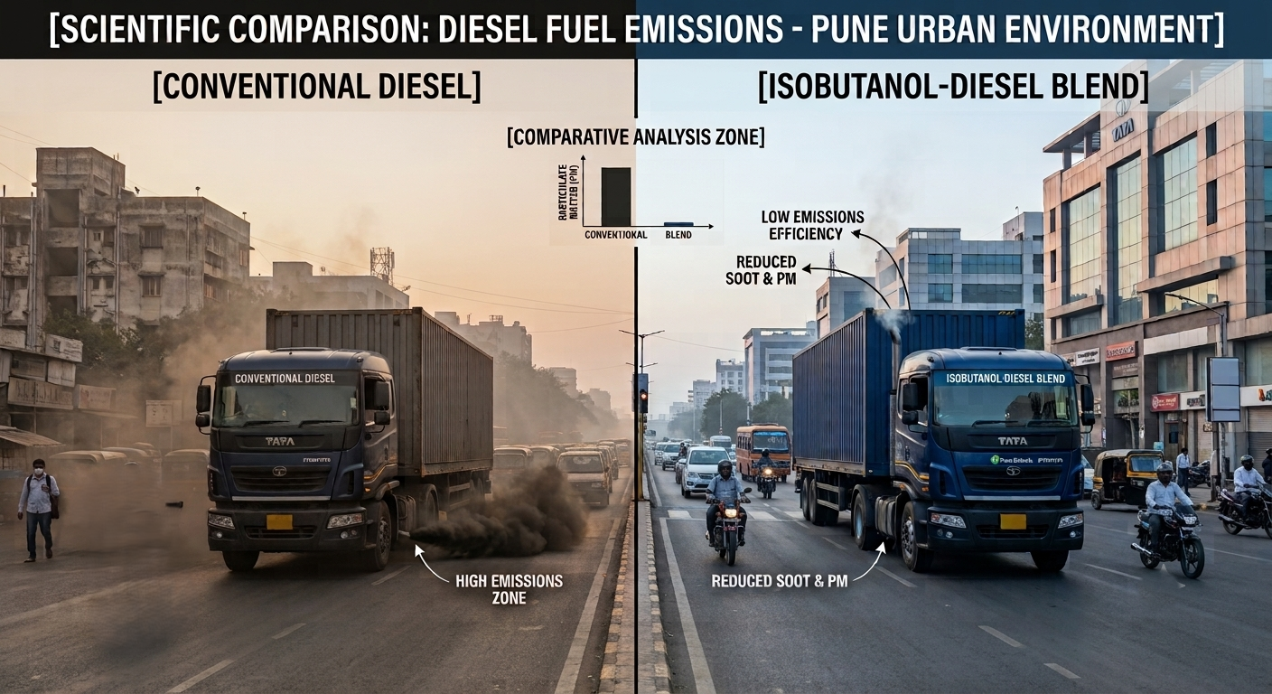 Isobutanol diesel emissions